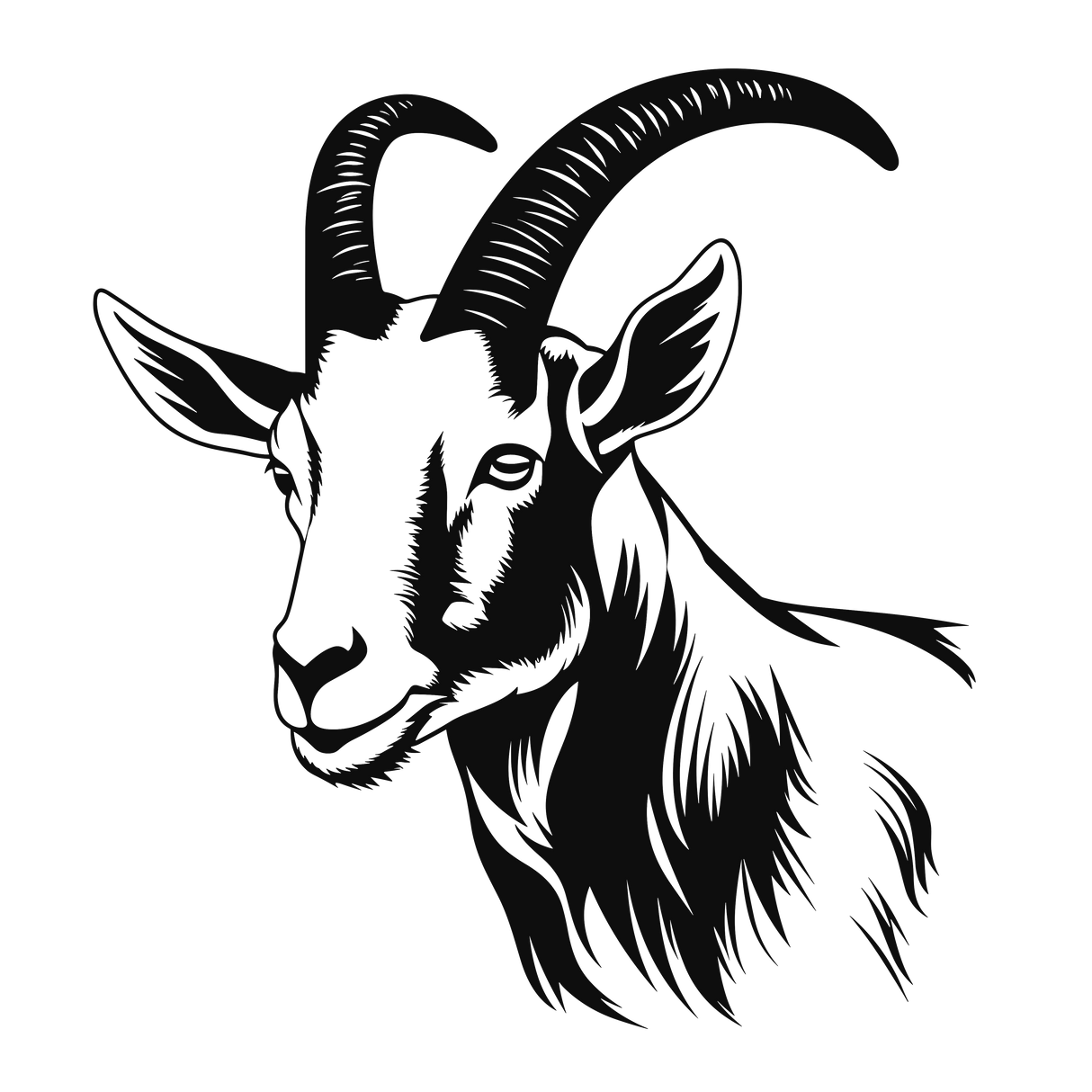 Graceful Goat Wall Decal - Bring Serenity to Your Space