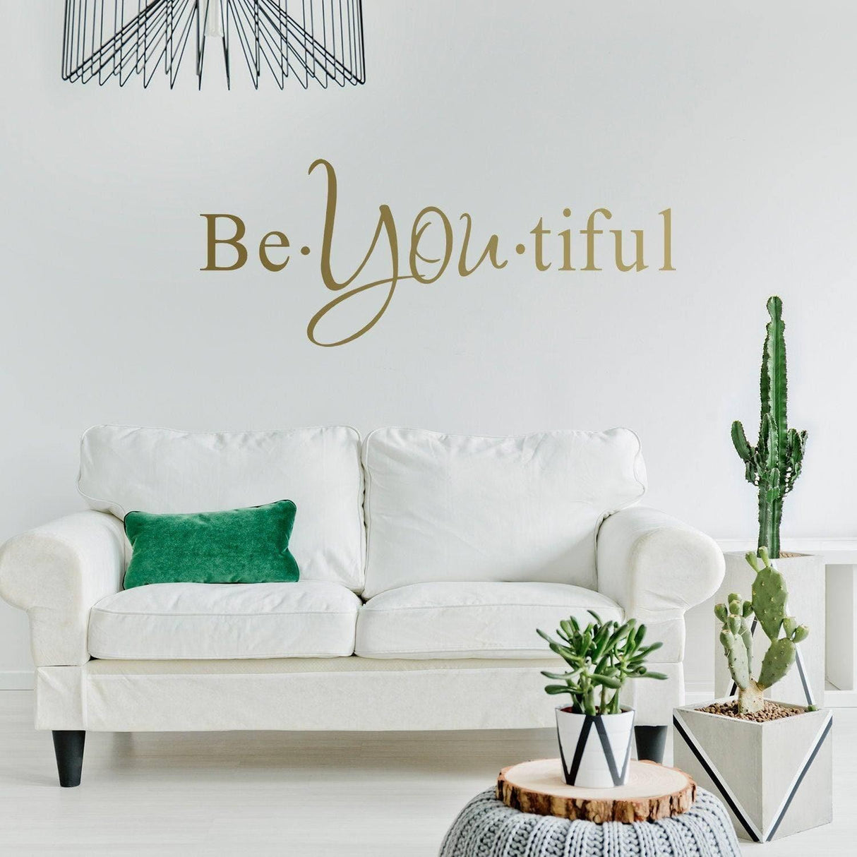 Beautiful Quote Wall Sticker - Be You Own Kind Of Tiful Beyoutiful Art Vinyl Decal - Your Motivational Inspiring Positive Girl Sign Word - Decords