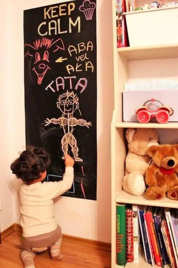 Chalkboard Wall Diy Black Kitchen Sticker - Reusable Write On Vinyl Decal - Blackboard Chalk Board Long Adhesive Kids Erasable Stickers - Decords