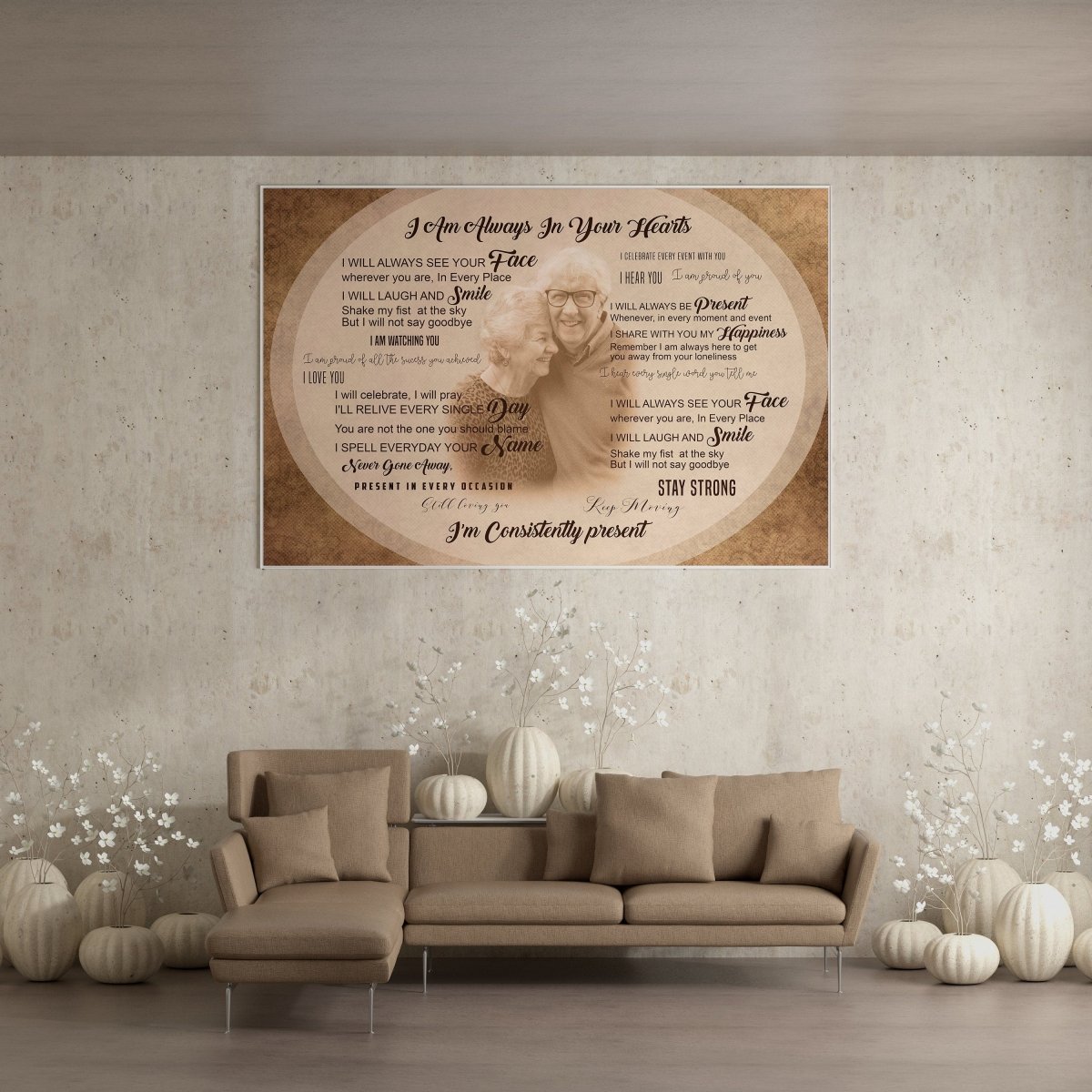 Everlasting Remembrance: Personalized Memorial Canvas Gift - Decords