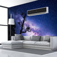 Deep Outer Space Wallpaper Art Decor Decal - 3d Galaxy Kid Nursery Room Removable Wall Sticker- Star Sky Universe Boy Adhesive Mural Print - Decords