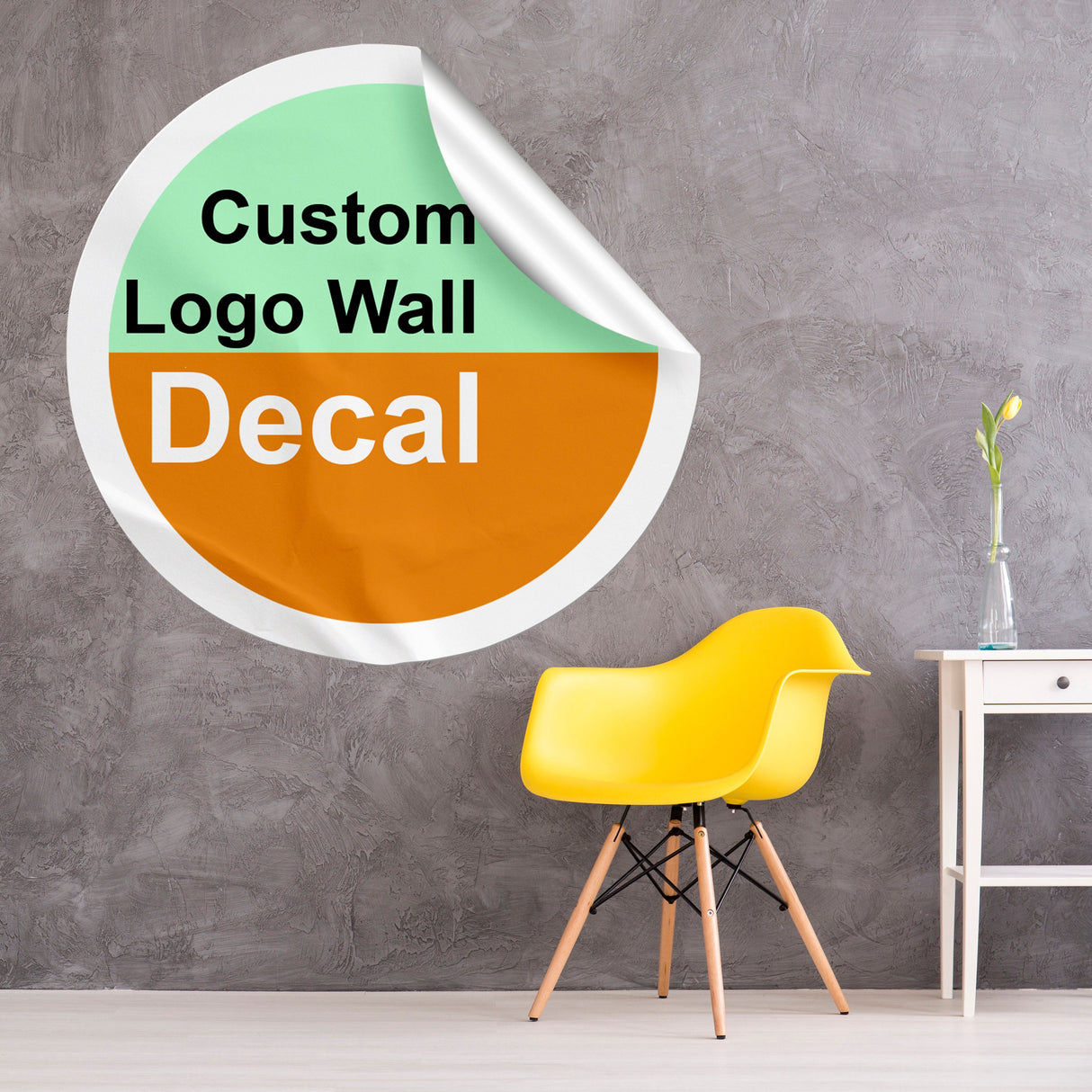 Custom Business Logo Vinyl Wall Decal: Personalize Your Own Sticker Design