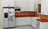 50% OFF 16" Happy Face Fridge Decal - Smiley Vinyl Sticker - Kitchen Decor - Cute Chef Theme - Black Dining Area Decoration - DIY Door Cover