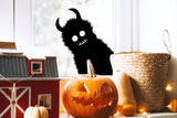Specter Window Art for Halloween - Spooky Shadow Ghost Decoration for Festive Season