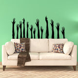 Zombie Hands Collection: Spooky Ghoul Window Decals & Creepy Hand Decorations