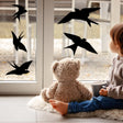 25-Pack Black Bird Deterrent Window Decals