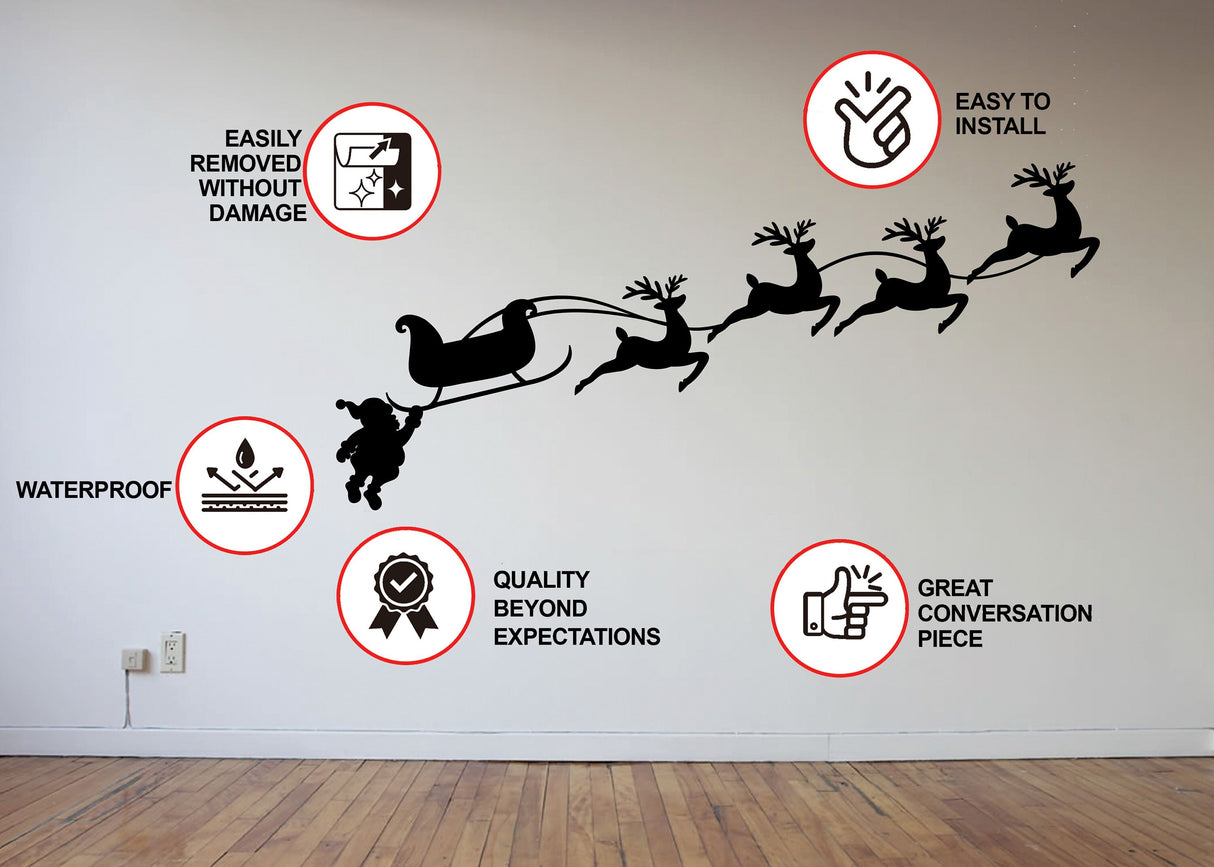 Christmas Silhouette Wall Stickers