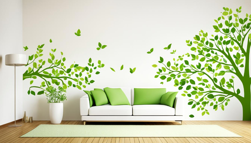 Living room wall stickers