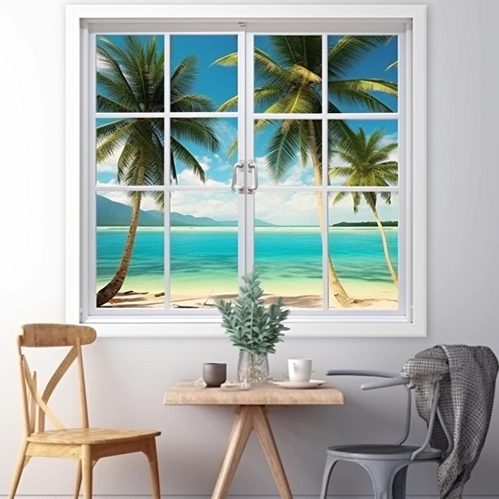 Window Wall Sticker / 3D Open Window Wall Decals