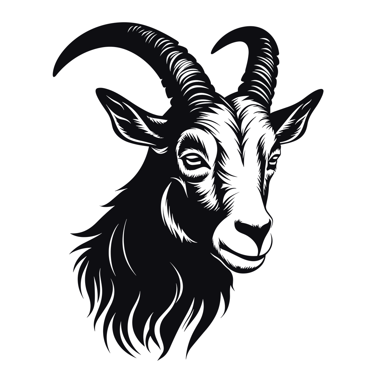 Suur Zodiac Goat seinakleebis Art 
