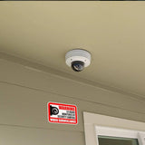 10x Ultimate Security Alert System - Premium Surveillance Warning Sign Pack - Decords