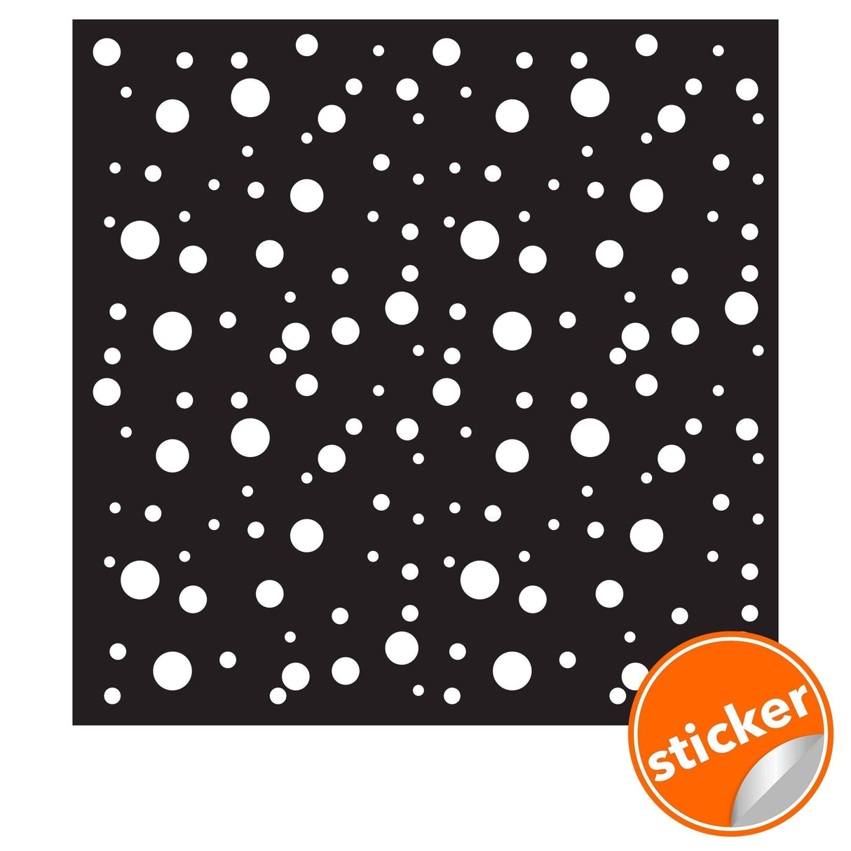 200 White Circle Dot Stickers - Removable Adhesive Decals