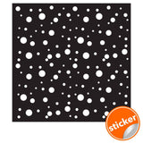 200x White Round Circle Dot Stickers - Small Blank Adhesive Removable Sticky Decals - Matte Vinyl Stick Polka Sticker - Decords