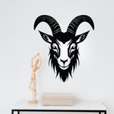 Goat Head Silhouette Wall Sticker