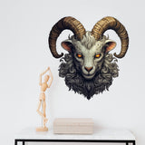 Gothic Surrealism Old Goat Head Wall Sticker