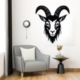 Goat Head Silhouette Wall Sticker