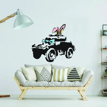Load image into Gallery viewer, Banksy Armoured Car Wall Art Sticker - Street Graffiti Artwork Cool Vinyl Decal - Banksy Wall Decal - Banksy Sticker - Banksy Decal - Decords
