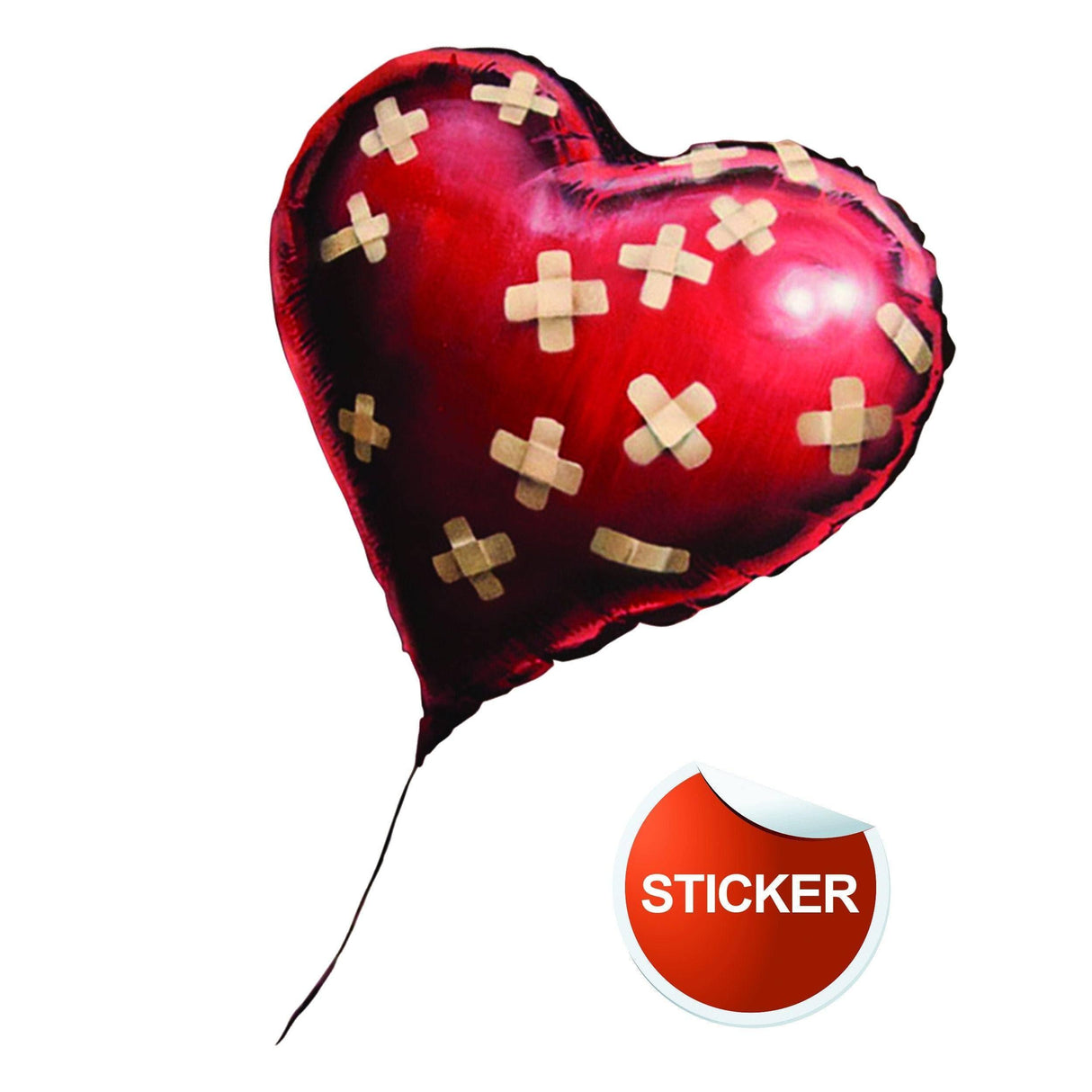 Banksy Heart Balloon Vinyl Wall Sticker - Art Home Decor Cool And Premium Waterproof Decal - Adult Graffiti With Quality Keen Bansky Laptop - Decords