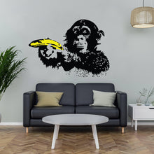 Load image into Gallery viewer, Banksy Monkey Wall Sticker - Bansky Art Vinyl Decal - Street Graffiti Focus Chimp Mural - Decords
