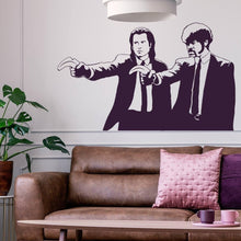 Load image into Gallery viewer, Banksy Pulp Fiction Sticker - Wall Art Vinyl Movie Jackson Pop Decal - Tarantino Ficiton Funny Retro Die Cut Cool Samuel Fan Stick Graffiti - Decords
