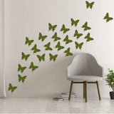 Butterflies Stickers For Wall - Car Laptop Vinyl Waterproof Art Sticker Set - Deco Nature Butterfly Decals Colorful Insect Decorative Decal - Decords