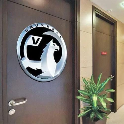 5in x 5in Green Circle Automatic Door Sticker Vinyl Business Sign Decal