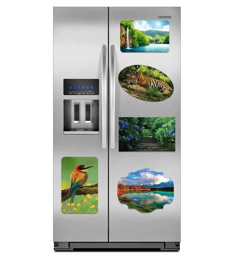 Custom Print Magnet Photo - Personalized Printed Business Customized Logo Gift - Car Wedding Fridge Truck Refrigerator Made Large Picture - Decords