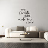 Custom Wall Decal Quote Vinyl Stickers - Quotes Stickers Home Black Your Own . Stickers - Personalised Baby Living Room &#39; Sticker Decor 02 - Decords
