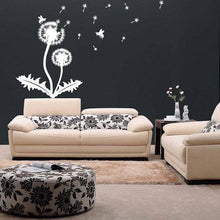 Load image into Gallery viewer, Dandelion Vinyl Sticker Wall Decal - Dandelions Art Flower Decor Nursery Decals - Floral Plant Nature Seeds Cute Bedroom Blowing Stickers - Decords
