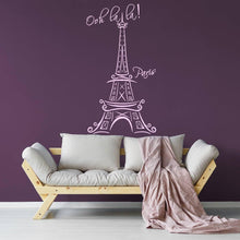 Load image into Gallery viewer, Eiffel Tower Wall Stickers - Paris Vinyl Decal - France Cute Travel Art Sticker - French Tour Waterproof 3d Decor Mural Gift Interior Decals - Decords
