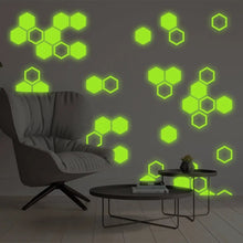 Load image into Gallery viewer, Glowing Hexagon Wonder Wall Decals - Decords
