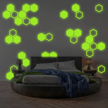 Load image into Gallery viewer, Glowing Hexagon Wonder Wall Decals - Decords
