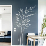 Minimalist White Branch Wall Sticker Decal | Elegant Nature-Inspired Vinyl Art | Modern Living Room Decor | Tranquil Office Wall Decoration