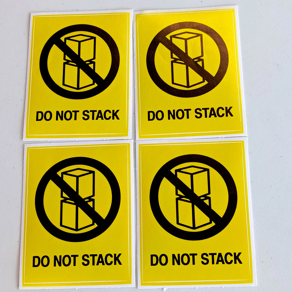 Do Not Stack Warning Label Stickers | Warehouse and Shipping Safety Labels | Prevent Stacking Damage | Logistics Handling Decals - Decords