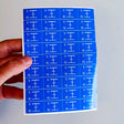 Blue Grounding Symbol Stickers | Square 'G' Electrical Component Labels | Ground Point Safety Decals | Electrician Tools and Supplies