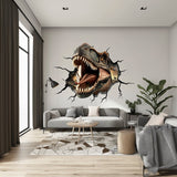 3D Roaring Carnotaurus Dinosaur Wall Decal Sticker - Realistic Kids Room Decor - Decords