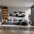 Realistic Racing Car Wall Sticker Decals - Sports Car Auto Decor Garage Mural - Art for Car Enthusiasts Room Decor