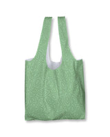 Women's XXL Shopper Bag with Wallet | Green Leaves Design | Eco-Friendly Oversized Tote | Versatile Shopping and Travel Bag