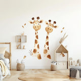 Playful Giraffe Wall Sticker | Watercolor Minimalist Décor | Adorable Animal Decal | Kids Room Vinyl Art | Eco-Friendly Peel and Stick - Decords