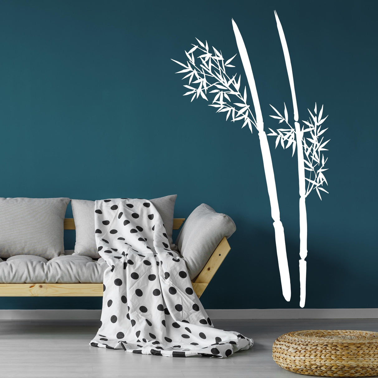 Bamboo Wall Decal | Minimalist Bamboo Plant Wall Art | Removable Zen Wall Sticker for Living Room Office Bedroom | Asian-Inspired Wall Decor - Decords