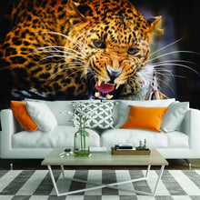 Load image into Gallery viewer, Jaguar Wallpaper Vinyl Decal Decor - Home Bedroom Peel And Stick Removable Art Wall Paper Sticker - Adhesive Print Room Decoration Deco - Decords
