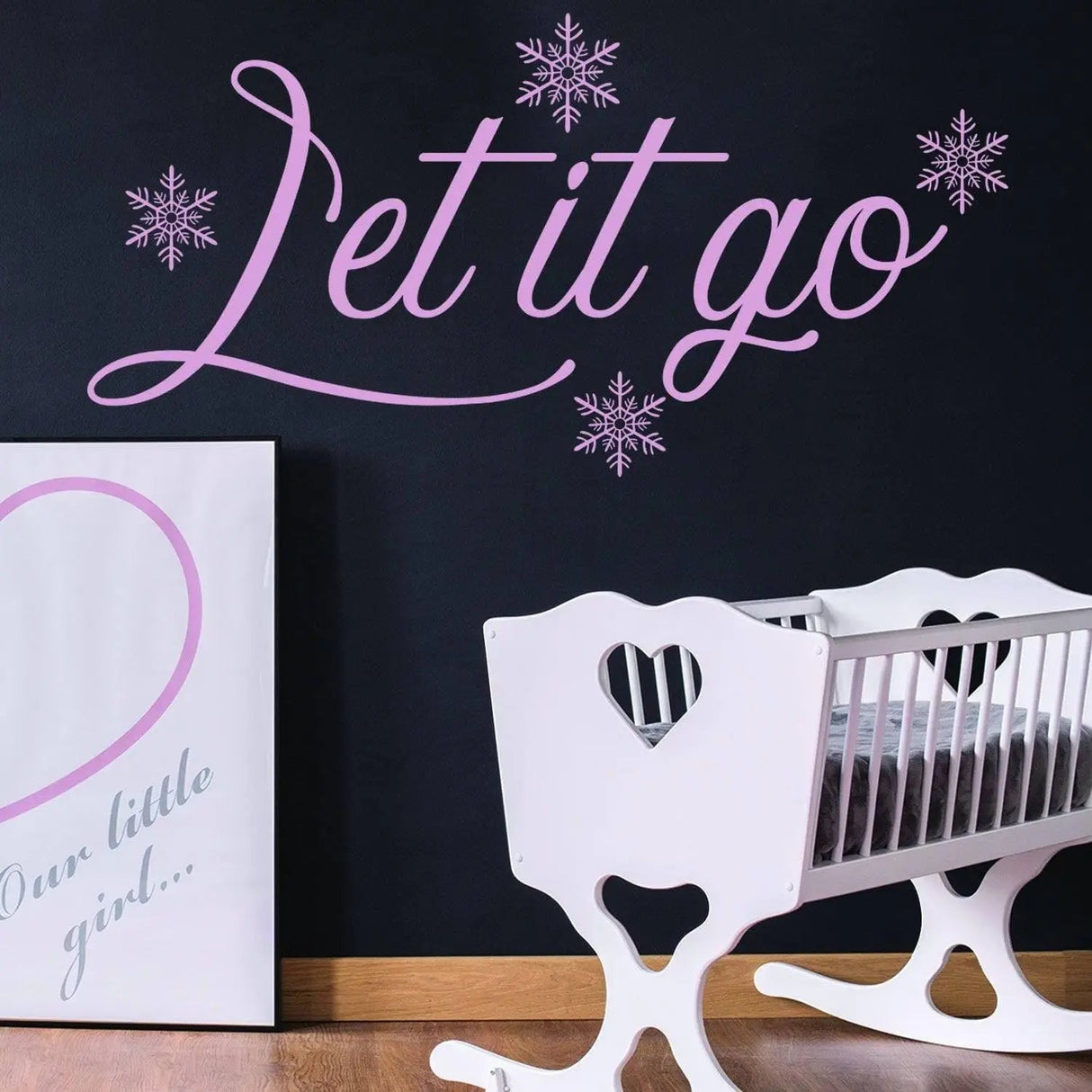 Let It Go Snowflakes Wall Sticker Decal Decor for Kids Room Girls