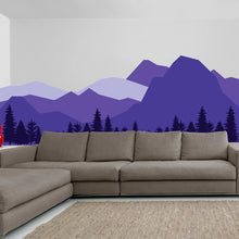 Load image into Gallery viewer, Mountain Wall Decal - Mountains Vinyl Sticker Decor For Nursery Baby Kid Boy Room - Huge Travel Mural Decoration Wallpaper Theme - Decords
