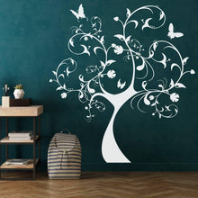 Load image into Gallery viewer, Nursery Tree Wall Art Sticker - Nature Plant Botanical Waterproof Vinyl Decal - Peel And Stick Cute Adventure Decor Durable Silhouete - Decords
