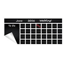 Load image into Gallery viewer, Office Calendar Chalkboard Vinyl Sticker - Editable Organizer Dry Erase Chalk Decal - Erasable Reusable Monthly Planner Blackboard Schdule - Decords
