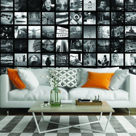 Photo Collage Picture Wallpaper Sticker - Diy Make Own Pic Frame Wall Paper Art Mural - Fun Pics Photos Stick Stickers For Adhesive Pictures - Decords