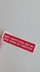 Safety Label Decal | 'Not Switched Off by Main DC Switch' Sticker | Electrical Safety Warning Label | Red Safety Decal Electrician Supplies