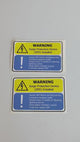 2x Surge Protection Device (SPD) Warning Label | Electrical Safety Decal | SPD Instruction Sticker Electrician Safety Supplies