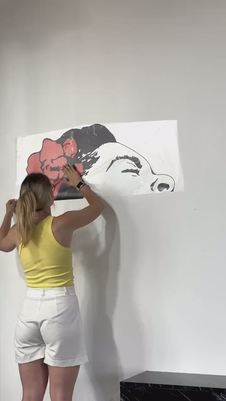 Life Is Beautiful Banksy Street Art Wall Decal - Singing Woman Lifeisbeautiful Sticker