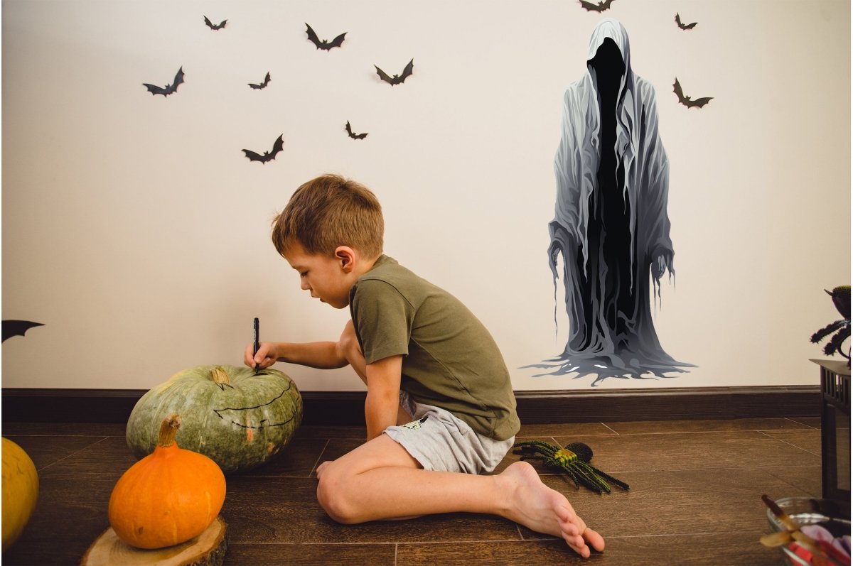 "Sinister Shadow Wall Sticker" - Enhanced Eerie Atmosphere Wall Decal Effect - Decords